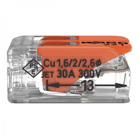 디바이스마트,커넥터/PCB > 전선직결/무탈피 커넥터 > 범용 전선커넥터 > 전선커넥터,WAGO,[WAGO] 전선커넥터 221-615 (1EA),폴수 : 5 / 정격 전압 : 450V / 정격전류 : 41A / 전선연결 커넥터