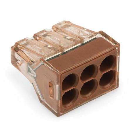 디바이스마트,커넥터/PCB > 전선직결/무탈피 커넥터 > 단선용 커넥터 > 전선커넥터,WAGO,[WAGO] 단선용 전선커넥터 773-606 (50EA),폴수 : 6 / 정격 전압 : 400V / 정격전류 : 32A / 단선용 전선연결 커넥터