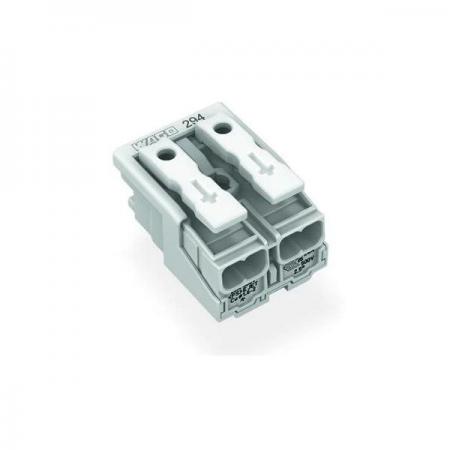 디바이스마트,커넥터/PCB > 전선직결/무탈피 커넥터 > 조명용 커넥터 > 전선커넥터,WAGO,[WAGO] 조명 전선커넥터 터미널블럭 294-4002,폴수 : 2 / 조명용 / 정격 전압 : 500V / 정격전류 : 24A / 정격 서지 전압 : 4kV