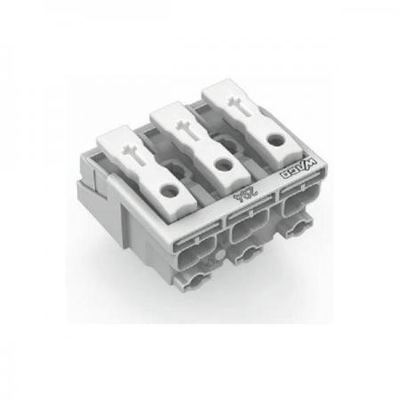 디바이스마트,커넥터/PCB > 전선직결/무탈피 커넥터 > 조명용 커넥터 > 전선커넥터,WAGO,[WAGO] 조명 전선커넥터 터미널블럭 294-4003,폴수 : 3 / 조명용 / 정격 전압 : 500V / 정격전류 : 24A / 정격 서지 전압 : 4kV