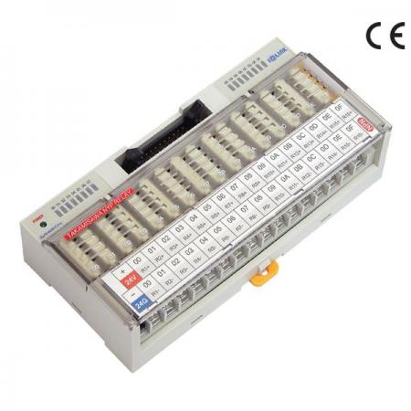 디바이스마트,커넥터/PCB > 터미널블럭 > 단자대 타입 > 릴레이 단자대,IOLINK,인터페이스 릴레이 보드 R16C-NS5A-34P,Case 일체형 / Relay 장착 / 정격 전압 : 24 VDC / 16P NPN / Contact : 개별 (8P 쇼트바 내장)