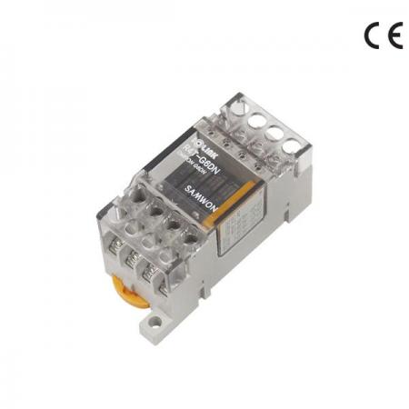 디바이스마트,커넥터/PCB > 터미널블럭 > 단자대 타입 > 릴레이 단자대,IOLINK,인터페이스 릴레이 보드 R4T-G6DN,OMRON Relay 장착 / 정격 전압 : 24 VDC / 4P / Common : 개별 (4P 쇼트바 내장)