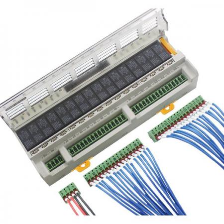 디바이스마트,커넥터/PCB > 터미널블럭 > 단자대 타입 > 릴레이 단자대,IOLINK,인터페이스 릴레이 보드 R16G-NC-EF,Screwless 단자대 분리형 / 정격 전압 : 24 VDC / 16P NPN / Contact : 개별 (4P 쇼트바 내장)
