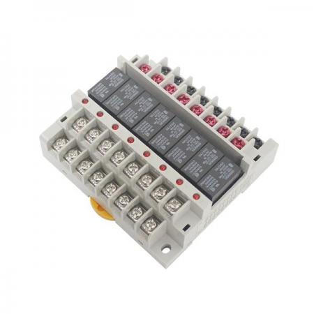 디바이스마트,커넥터/PCB > 터미널블럭 > 단자대 타입 > 릴레이 단자대,IOLINK,인터페이스 릴레이 보드 R8G-24V,OMRON Relay 장착 / 정격 전압 : 24 VDC / 8P / Common : 개별 (8P 쇼트바 내장)