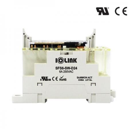 디바이스마트,기계/제어/로봇/모터 > 자동화(FA) > 제어 > 릴레이,IOLINK,세이프티 릴레이용 소켓 SFS6-SW-D24,극수 : 6P / 정격 부하 전압 : 250VAC / 전류 : 6A / 전원 표시등 : LED