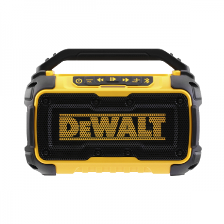 디바이스마트,수공구/전자공구/전동공구 > 전동/엔진공구 > 충전공구 > 기타 충전공구,디월트,프리미엄 블루투스 스피커 DCR011 (12V,20V겸용/베어툴),이중 안전 범퍼 / 메탈 안전망 / 블루투스 최대 30m / USB 포트로 모바일 기기 충전 가능