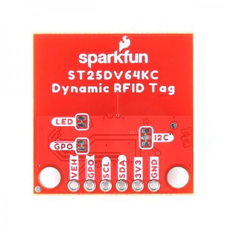 디바이스마트,MCU보드/전자키트 > 통신/네트워크 > NFC,SparkFun,SparkFun Qwiic Dynamic NFC/RFID Tag [SEN-21274],ST25DV64KC 동적 근거리 무선 통신(NFC)/무선 주파수 식별(RFID) 태그 IC를 갖추고 있습니다. /  64kBit(8kBytes)의 EEPROM 메모리를 제공