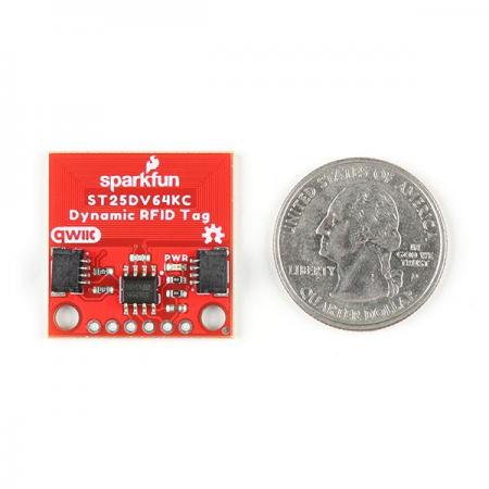 디바이스마트,MCU보드/전자키트 > 통신/네트워크 > NFC,SparkFun,SparkFun Qwiic Dynamic NFC/RFID Tag [SEN-21274],ST25DV64KC 동적 근거리 무선 통신(NFC)/무선 주파수 식별(RFID) 태그 IC를 갖추고 있습니다. /  64kBit(8kBytes)의 EEPROM 메모리를 제공
