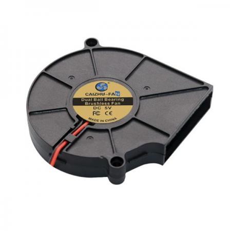 디바이스마트,기계/제어/로봇/모터 > 모터류 > 팬모터 > 블로워팬,CAIZHU-FAN,7515 DC5V 2500RPM 슬리브 베어링 모터 송풍팬 [CNT-TFM102],75x75x15MM / DC5V / 0.35A / 2500±10%RPM / 30.25DBA / 5.27CFM / 1.75W /XH2.54 2P단자