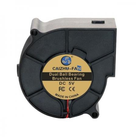 디바이스마트,기계/제어/로봇/모터 > 모터류 > 팬모터 > 블로워팬,CAIZHU-FAN,7530 DC12V 3200RPM 슬리브 베어링 모터 송풍팬 [CNT-TFM109],75x75x30MM / DC12V / 0.24A / 3200±10%RPM / 38.72DBA / 11.11CFM / 2.88W /XH2.54 2P단자