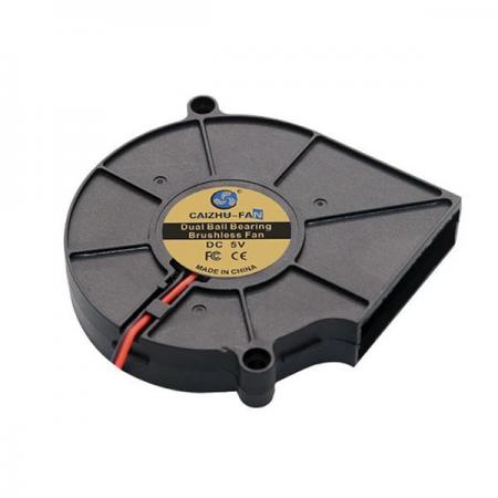 디바이스마트,기계/제어/로봇/모터 > 모터류 > 팬모터 > 블로워팬,CAIZHU-FAN,7530 DC25V 4000RPM 이중 볼 베어링 모터 송풍팬 [CNT-TFM113],75x75x30MM / DC24V / 0.18A / 4000±10%RPM / 48.4DBA / 13.89CFM / 4.32W /XH2.54 2P단자