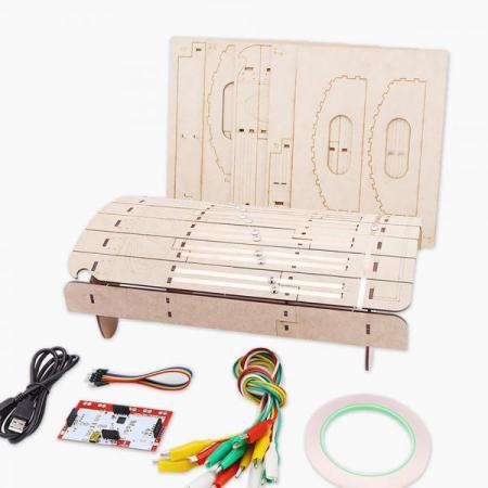 디바이스마트,MCU보드/전자키트 > 교육용키트/로봇 > 교육용키트 > 재미있는키트/기타,비피랩,엔트리 코딩교육 키트 DIY 전자국악기 가야금(메이키메이키 보드, 메뉴얼 포함),전자 가야금은 12개의 현을 눌러 가야금 소리를 낼 수 있는 전자국악기 코딩 교육 키트 입니다.