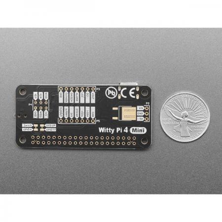 디바이스마트,오픈소스/코딩교육 > 라즈베리파이 > 라즈베리파이 확장보드/HAT,Adafruit,Witty Pi 4 Mini - RTC & Power Management for Raspberry Pi [ada-5038],Raspberry Pi용 RTC 및 전원 관리 보드 위티 파이 미니 / RTC (DS3231SN) 모듈 / 40핀 GPIO 헤더가 있는 모든 라즈베리파이 호환 / 크기 : 65mm x 56mm x 19mm