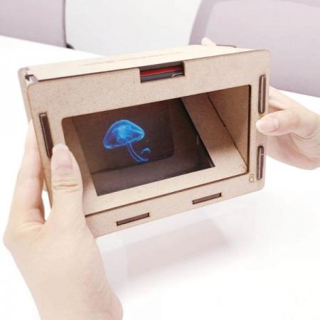 디바이스마트,MCU보드/전자키트 > 교육용키트/로봇 > 교육용키트 > 재미있는키트/기타,비피랩,DIY 나무 메이커 키트 - 3D 입체 영상 홀로그램 만들기,빛의 과학적 원리를 탐구하는 학생 주도형 창의 융합 메이커 수업