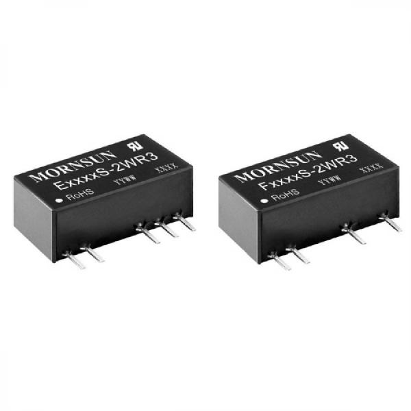 디바이스마트,전원/파워/배터리 > DC-DC 컨버터 모듈 > 강하형 모듈(실장) > 절연 스위칭 모듈,MORNSUN,DC/DC컨버터 모듈 F2424S-2WR3,1채널 / 입력 전압 : 24 (21.6-26.4) / 출력 전압 : 24 / 강하형