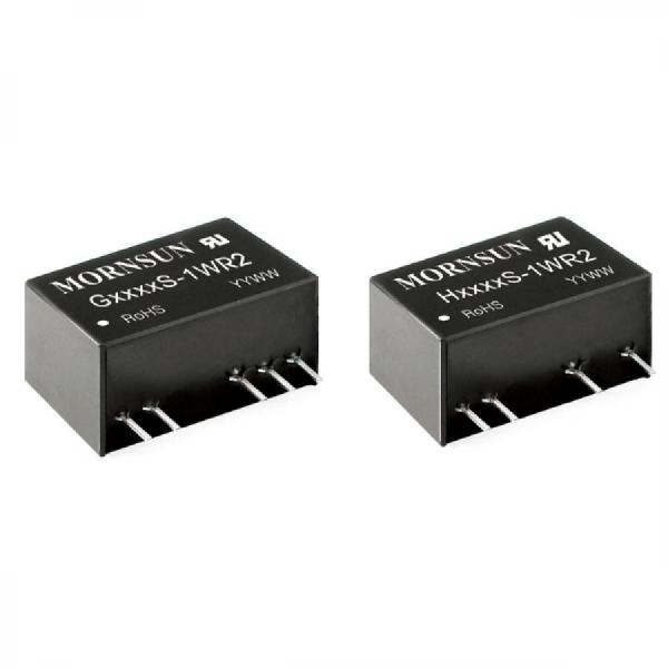디바이스마트,전원/파워/배터리 > DC-DC 컨버터 모듈 > 승압·강하형 모듈(실장) > 절연 스위칭 모듈,MORNSUN,DC/DC컨버터 모듈 G0505S-1WR2,2채널 / 입력 전압 : 5 (4.5-5.5) / 출력 전압 : ±5 / 승압/강하형