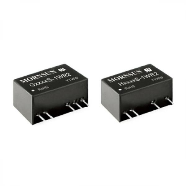 디바이스마트,전원/파워/배터리 > DC-DC 컨버터 모듈 > 강하형 모듈(실장) > 절연 스위칭 모듈,MORNSUN,DC/DC컨버터 모듈 G2405S-1WR2,2채널 / 입력 전압 : 24 (21.6-26.4) / 출력 전압 : ±5 / 강하형