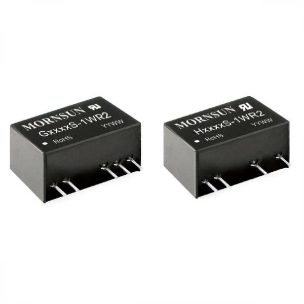 디바이스마트,전원/파워/배터리 > DC-DC 컨버터 모듈 > 강하형 모듈(실장) > 절연 스위칭 모듈,MORNSUN,DC/DC컨버터 모듈 G2409S-1WR2,2채널 / 입력 전압 : 24 (21.6-26.4) / 출력 전압 : ±9 / 강하형