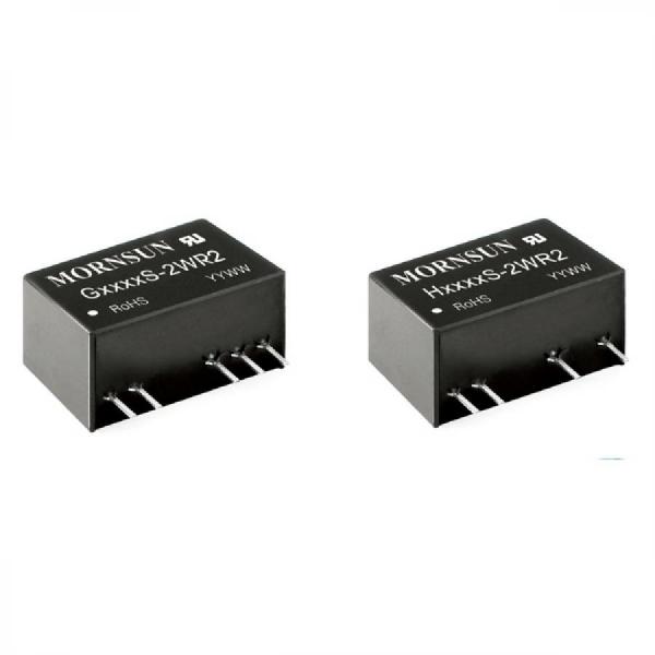 디바이스마트,전원/파워/배터리 > DC-DC 컨버터 모듈 > 강하형 모듈(실장) > 절연 스위칭 모듈,MORNSUN,DC/DC컨버터 모듈 G2412S-2WR2,2채널 / 입력 전압 : 24 (21.6-26.4) / 출력 전압 : ±12 / 강하형