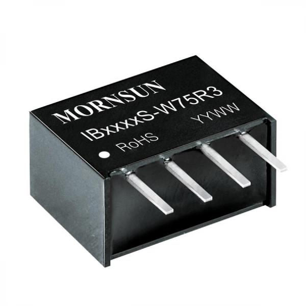 디바이스마트,전원/파워/배터리 > DC-DC 컨버터 모듈 > 승압형 모듈(실장, 절연 스위칭),MORNSUN,DC/DC컨버터 모듈 IB0512S-W75R3,1채널 / 입력 전압 : 5 (4.75-5.25) / 출력 전압 : 12 / 승압형