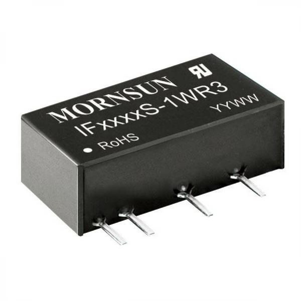 디바이스마트,전원/파워/배터리 > DC-DC 컨버터 모듈 > 강하형 모듈(실장) > 절연 스위칭 모듈,MORNSUN,DC/DC컨버터 모듈 IF0503S-1WR3,1채널 / 입력 전압 : 5 (4.75-5.25) / 출력 전압 : 3.3 / 강하형