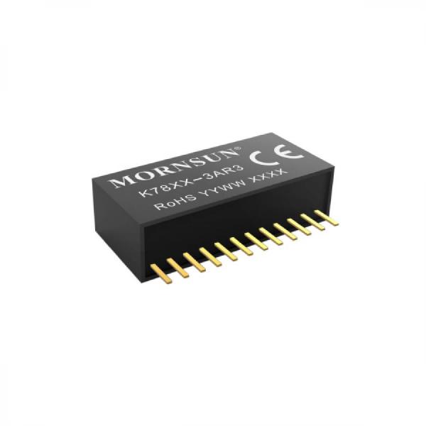 디바이스마트,전원/파워/배터리 > DC-DC 컨버터 모듈 > 강하형 모듈(실장) > 비절연 스위칭 모듈,MORNSUN,DC/DC컨버터 모듈 K7815-3AR3,1채널 / 입력 전압 : 24 (19-36) / 출력 전압 : 15 / 강하형