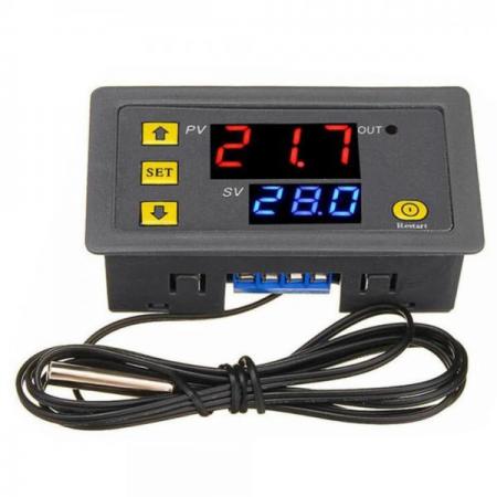 디바이스마트,스위치/부저/전기부품 > 산업용 스위치/제어 기기 > 온도조절기,SMG,디지털 온도 조절 컨트롤러 W3230 12V [TYE-THC05],W3230 / 디지털 온도 컨트롤러 / DC 12V / -55~120℃ / NTC10K 포함