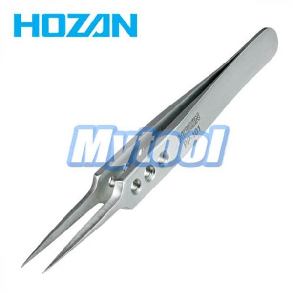 디바이스마트,수공구/전자공구/전동공구 > 전자공구 > 핀셋/IC흡착기/핀제거 > 고급형 범용핀셋,HOZAN,[HOZAN] 강력핀셋 PP-101 호잔,HOZAN / 강력형 핀셋 고급 시리즈 / 115mm / 22g / 선단폭:0.3mm