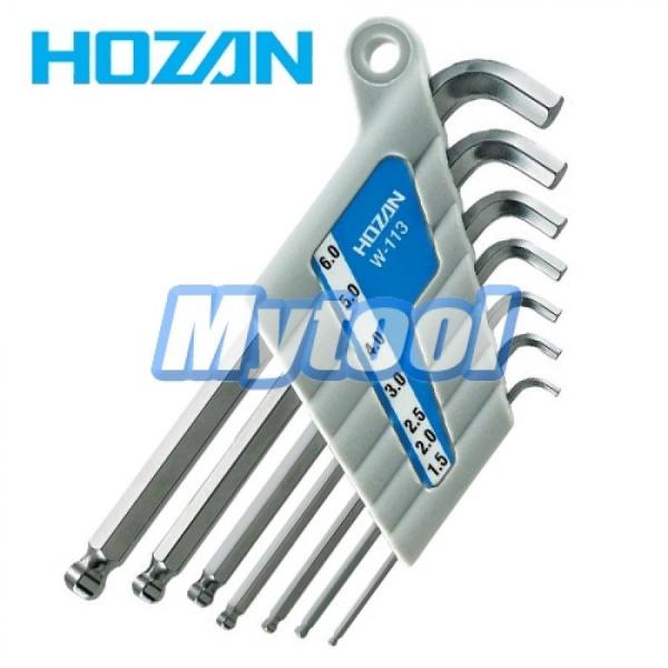 디바이스마트,수공구/전자공구/전동공구 > 작업공구 > 렌치/스패너 > 육각렌치,HOZAN,[HOZAN] 볼포인트 렌치세트(mm) W-113 호잔,HOZAN / 볼포인트 육각렌치 / 숏타입