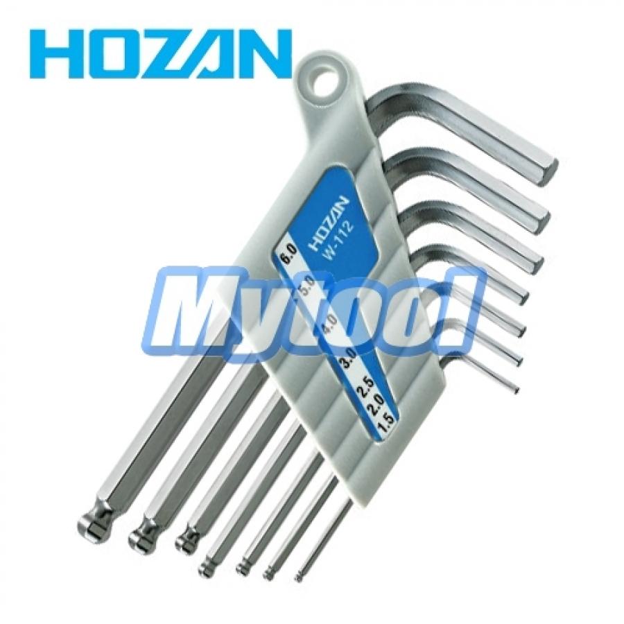 [HOZAN] 볼포인트 렌치세트(mm) W-112 호잔