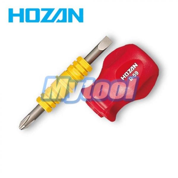 디바이스마트,수공구/전자공구/전동공구 > 작업공구 > 드라이버류 > 양용드라이버,HOZAN,[HOZAN] 양용 주먹드라이버 D-59 호잔,HOZAN / 양용 주먹 드라이버 / 십자 No.2, 일자 6.0x0.8