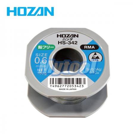 디바이스마트,수공구/전자공구/전동공구 > 전자공구 > 납/납걸이/솔더위크 > 무연납,HOZAN,[HOZAN] 무연납 HS-342(0.6mm) 호잔,HOZAN / 무연납 / Sn 99%, Ag 0.3%, Cu 0.7% / 58m
