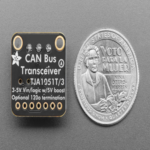 디바이스마트,MCU보드/전자키트 > 통신/네트워크 > CAN통신,Adafruit,Adafruit CAN Pal - CAN Bus Transciever - TJA1051T/3 [ada-5708],CAN 버스 트랜시버 - TJA1051T/3 / 3V 로직 레벨 신호를 가져와 통신에 필요한 차동 신호를 사용하여 CAN 로직 레벨로 변환 / CAN FD 고속 단계에서 최대 5Mbit/s