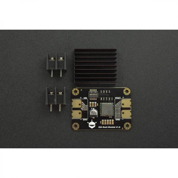 디바이스마트,MCU보드/전자키트 > 전원/신호/저장/응용 > 레벨컨버터/전압관리,DFROBOT,60W Adjustable DC-DC Buck Converter Module [DFR1025],입력 전압: 9V-15V / 출력 전압: 0.6V-5.1V / 산업 등급 모듈, 장기 안정적인 작동 보장