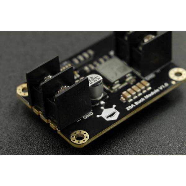 디바이스마트,MCU보드/전자키트 > 전원/신호/저장/응용 > 레벨컨버터/전압관리,DFROBOT,60W Adjustable DC-DC Buck Converter Module [DFR1025],입력 전압: 9V-15V / 출력 전압: 0.6V-5.1V / 산업 등급 모듈, 장기 안정적인 작동 보장