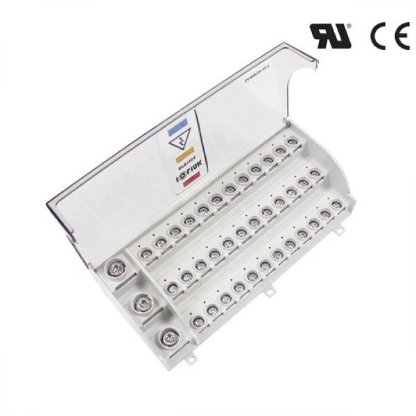 디바이스마트,커넥터/PCB > 터미널블럭 > 단자대 타입 > 전원 분배 단자대,IOLINK,전원분배블럭 BPS150A-M8/4*M5,배선형 부스바 타입 / 정격 용량 : 600 V / 150A