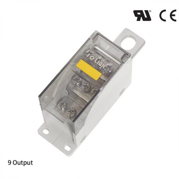 디바이스마트,커넥터/PCB > 터미널블럭 > 단자대 타입 > 전원 분배 단자대,IOLINK,전원분배블럭 SPD35L-9*M4-S,차단기 직결형 / 윈도우 : 안전 커버 / 정격 용량 UL : 600 V / 250 A / CE : 600 V 250 A