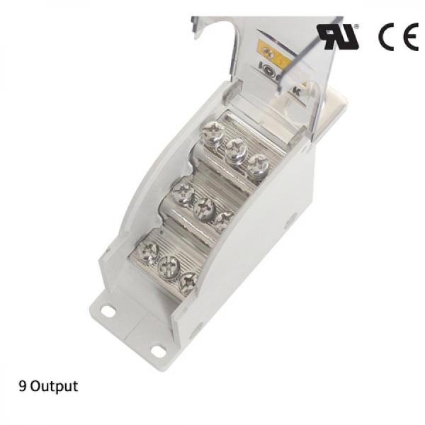 디바이스마트,커넥터/PCB > 터미널블럭 > 단자대 타입 > 전원 분배 단자대,IOLINK,전원분배블럭 SPD35L-9*M4-S,차단기 직결형 / 윈도우 : 안전 커버 / 정격 용량 UL : 600 V / 250 A / CE : 600 V 250 A
