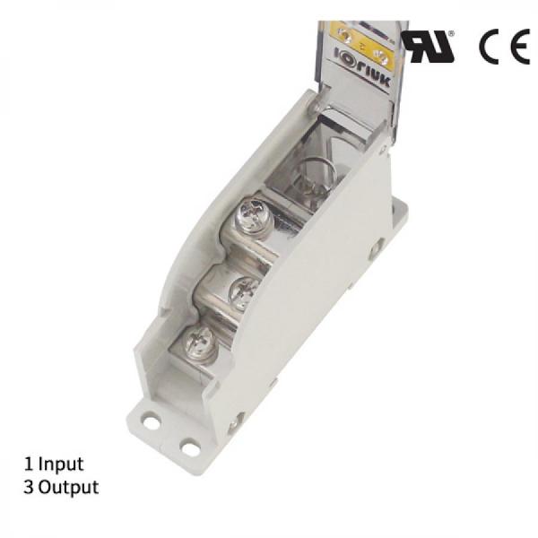 디바이스마트,커넥터/PCB > 터미널블럭 > 단자대 타입 > 전원 분배 단자대,IOLINK,전원분배블럭 SPS25-M6/3*M5-S,배선형 / 윈도우 : 안전 커버 / 정격 용량 UL : 600 V / 100 A / CE : 600 V 75 A