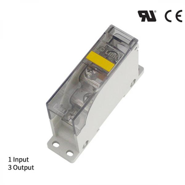 디바이스마트,커넥터/PCB > 터미널블럭 > 단자대 타입 > 전원 분배 단자대,IOLINK,전원분배블럭 SPS25-M6/3*M5-S,배선형 / 윈도우 : 안전 커버 / 정격 용량 UL : 600 V / 100 A / CE : 600 V 75 A