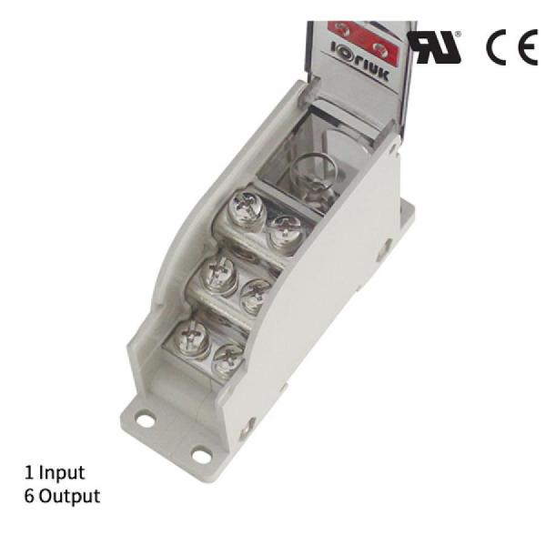 디바이스마트,커넥터/PCB > 터미널블럭 > 단자대 타입 > 전원 분배 단자대,IOLINK,전원분배블럭 SPS30-M6/6*M5-S,배선형 / 윈도우 : 안전 커버 / 정격 용량 UL : 600 V / 125 A / CE : 600 V 100 A