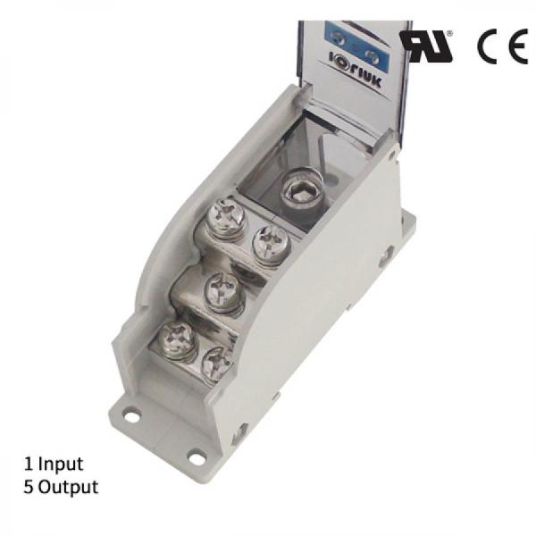 디바이스마트,커넥터/PCB > 터미널블럭 > 단자대 타입 > 전원 분배 단자대,IOLINK,전원분배블럭 SPS35-M8/5*M6-S,배선형 / 윈도우 : 안전 커버 / 정격 용량 UL : 600 V / 150 A / CE : 600 V 150 A