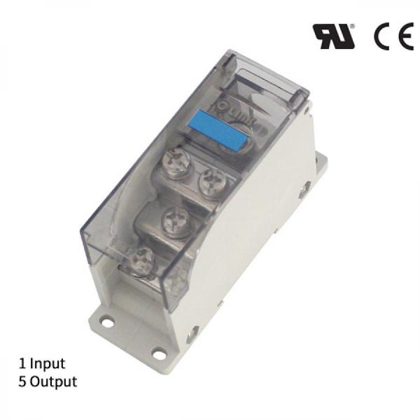 디바이스마트,커넥터/PCB > 터미널블럭 > 단자대 타입 > 전원 분배 단자대,IOLINK,전원분배블럭 SPS35-M8/5*M6-S,배선형 / 윈도우 : 안전 커버 / 정격 용량 UL : 600 V / 150 A / CE : 600 V 150 A