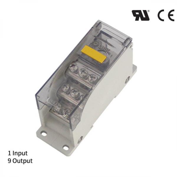디바이스마트,커넥터/PCB > 터미널블럭 > 단자대 타입 > 전원 분배 단자대,IOLINK,전원분배블럭 SPS35-M8/9*M4,배선형 / 윈도우 : 일반 커버 / 정격 용량 UL : 600 V / 150 A / CE : 600 V 150 A