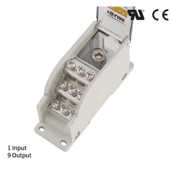 디바이스마트,커넥터/PCB > 터미널블럭 > 단자대 타입 > 전원 분배 단자대,IOLINK,전원분배블럭 SPS35-M8/9*M4,배선형 / 윈도우 : 일반 커버 / 정격 용량 UL : 600 V / 150 A / CE : 600 V 150 A