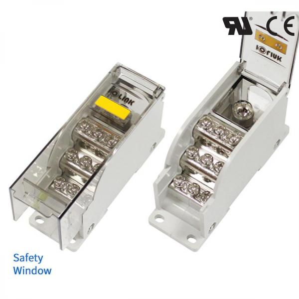 디바이스마트,커넥터/PCB > 터미널블럭 > 단자대 타입 > 전원 분배 단자대,IOLINK,전원분배블럭 SPS35-M8/9*M4-S,배선형 / 윈도우 : 안전 커버 / 정격 용량 UL : 600 V / 150 A / CE : 600 V 150 A