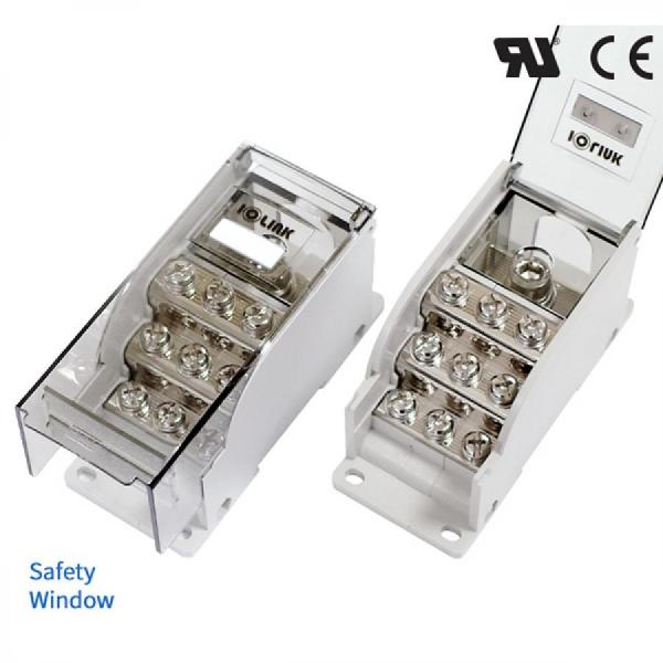 디바이스마트,커넥터/PCB > 터미널블럭 > 단자대 타입 > 전원 분배 단자대,IOLINK,전원분배블럭 SPS45-M8/9*M5,배선형 / 윈도우 : 일반 커버 / 정격 용량 UL : 600 V / 200 A / CE : 600 V 175 A