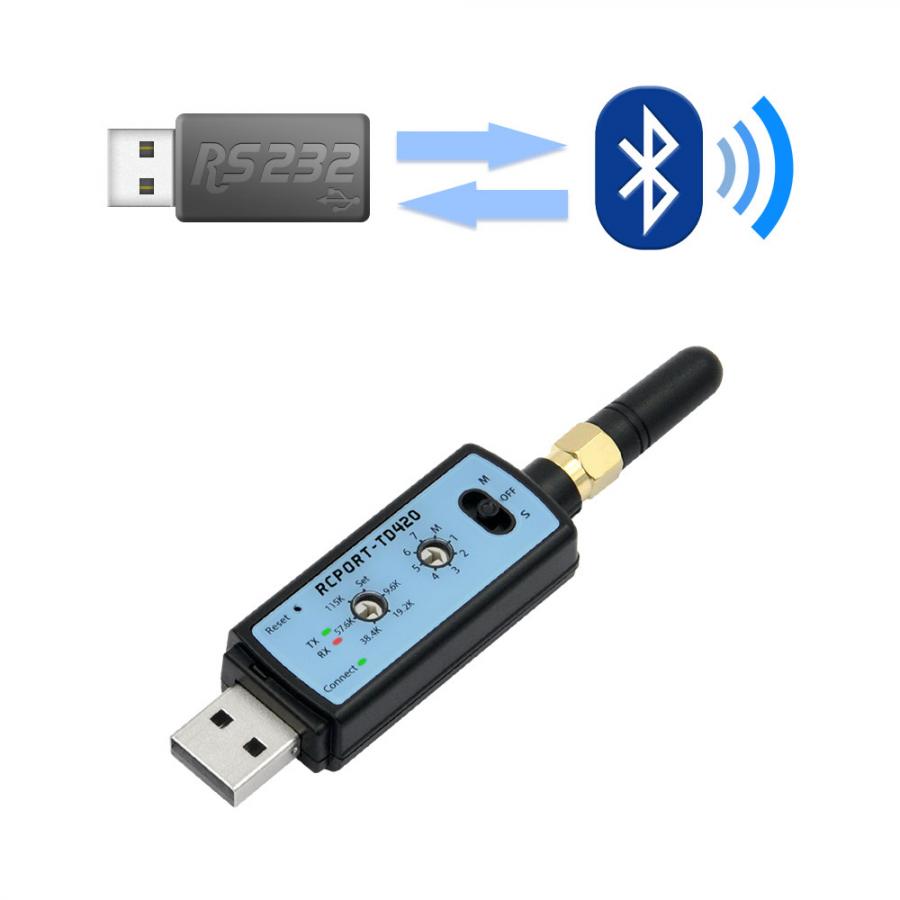 무선 시리얼통신 컨버터 RS232 블루투스 RCPORT-TD420 USB타입