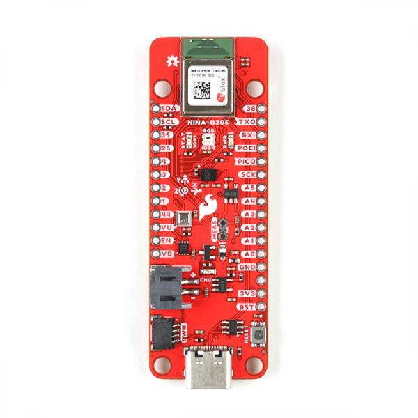 디바이스마트,MCU보드/전자키트 > 센서모듈 > 가속도/자이로/지자기센서 > 통합 6축,SparkFun,SparkFun Thing Plus - NINA-B306 [WRL-20854],NINA-B306 / ISM330DHCX 6DoF IMU 및 BME280 대기 센서 특징으로 하는 Thing Plus 폼 팩터 / 3D 디지털 가속도계 및 3D 디지털 자이로스코프 / 300~1100hPa의 압력을 측정, 0~65°C의 전체 온도 정확도 범위