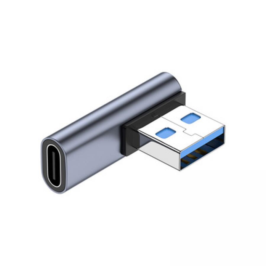 C타입(F) to USB(M) 변환 젠더 꺾임형 [TYE-GEN38]